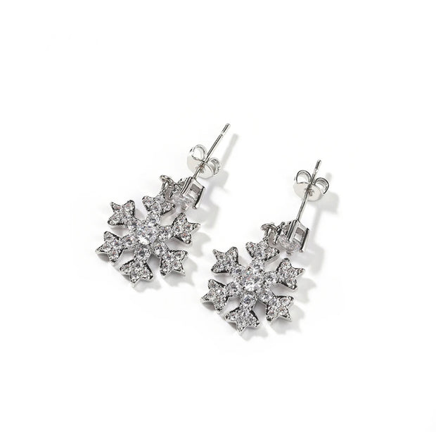 Icy Snowflake Earrings