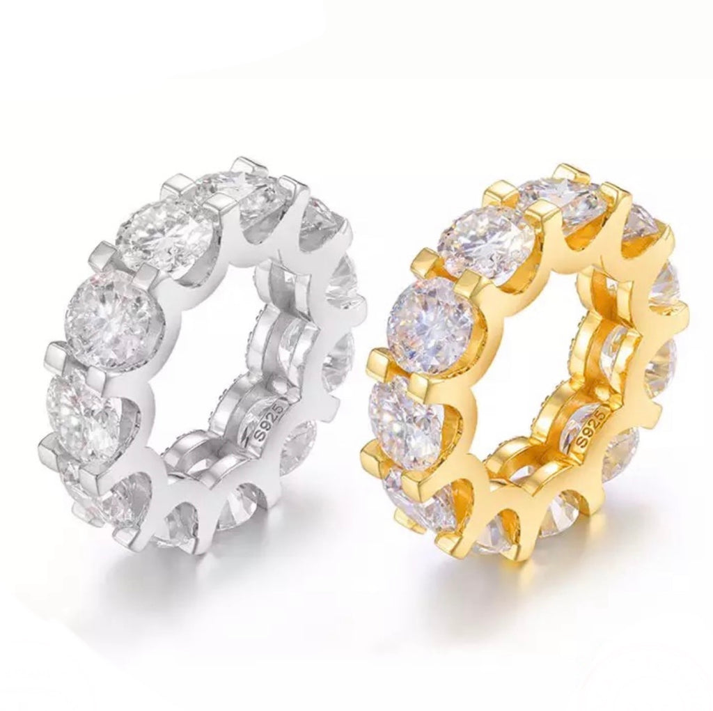 Icy Luxury Round Eternity Ring