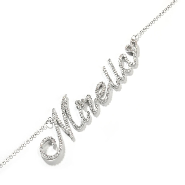 Dainty Heart Name Necklace