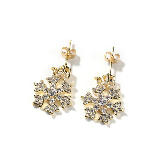 Icy Snowflake Earrings