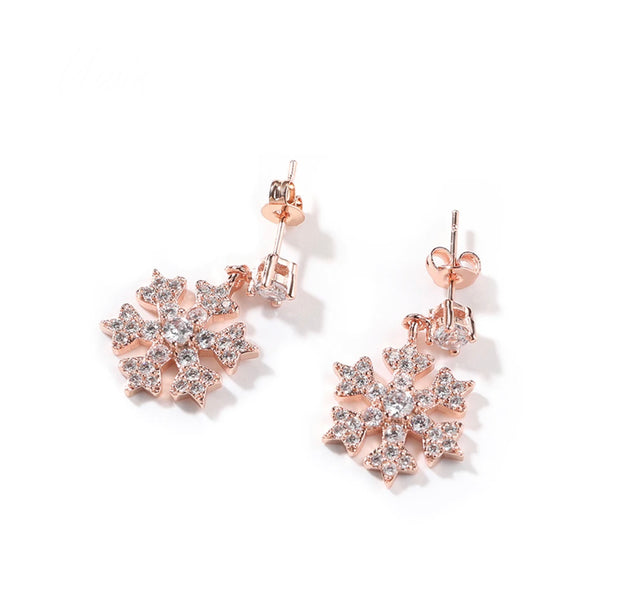 Icy Snowflake Earrings