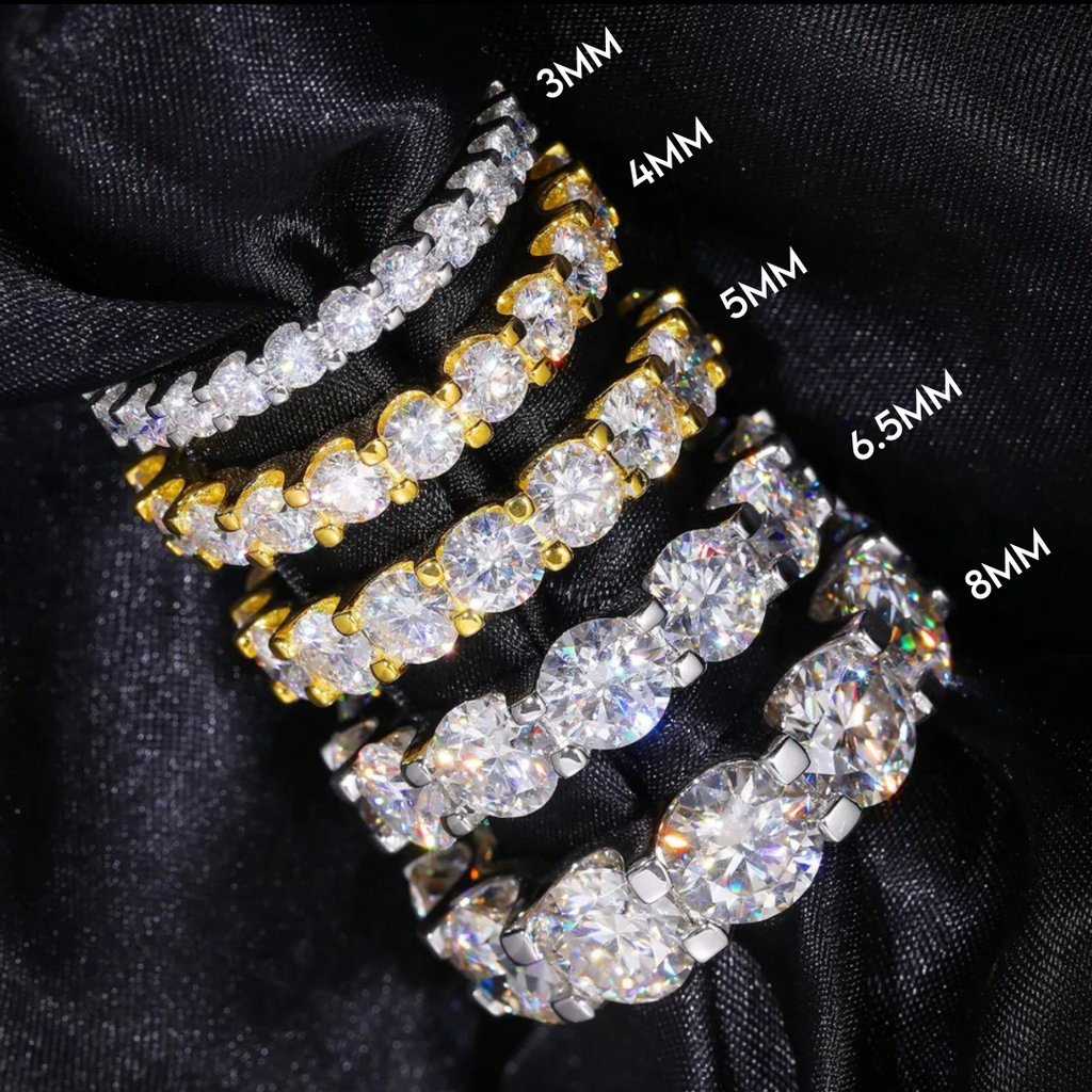 Icy Luxury Round Eternity Ring