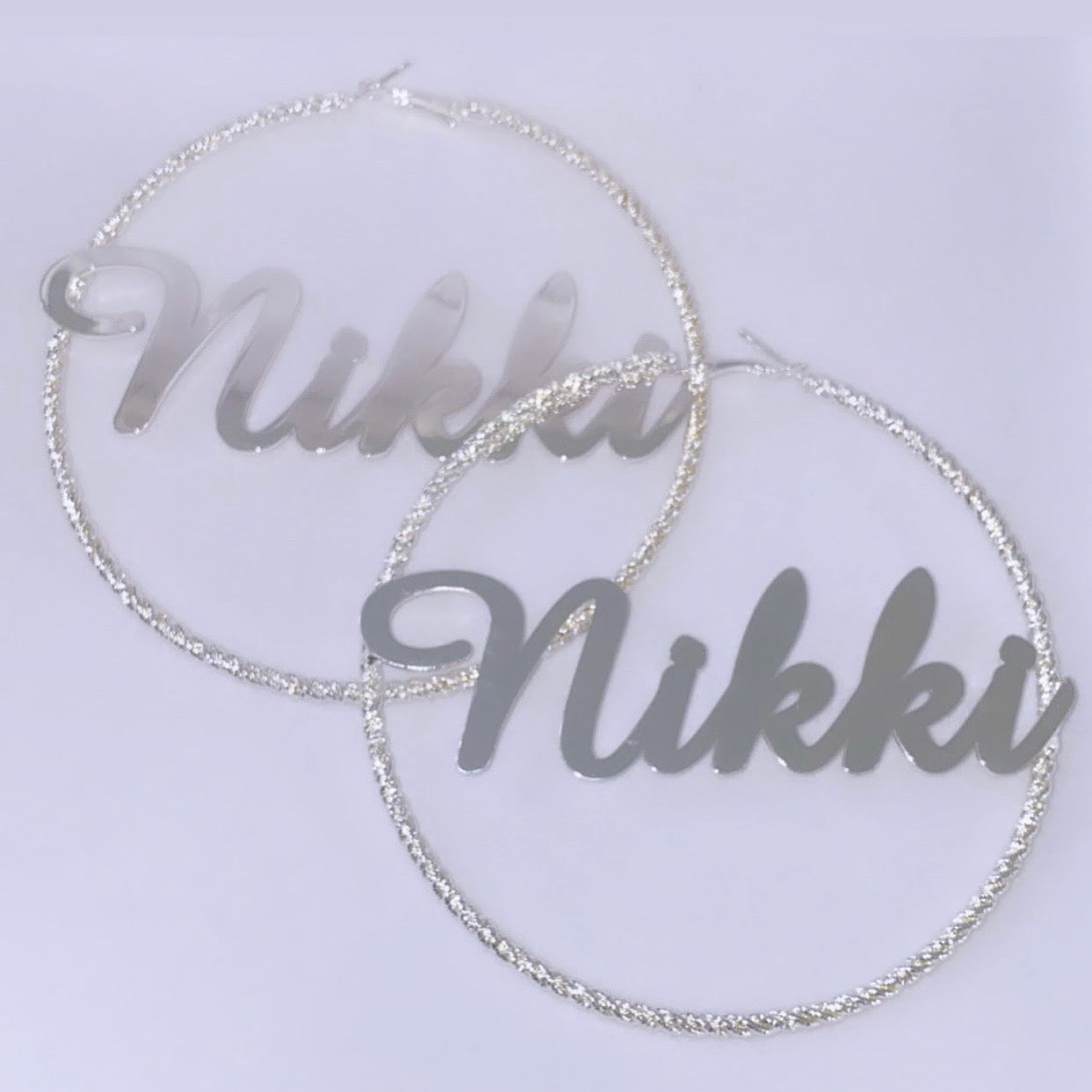 Bossy Girl Name Hoops