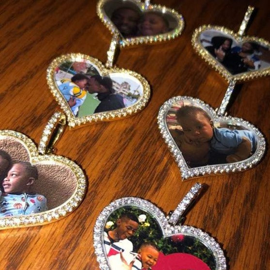 Custom Icy Heart Pendant