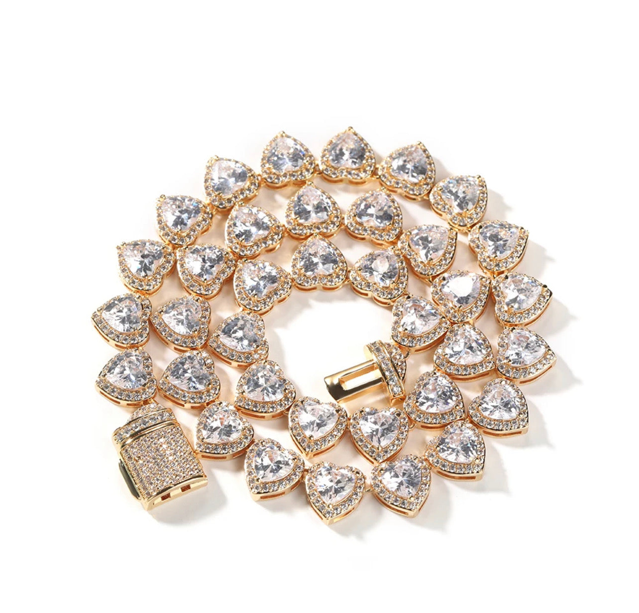 Icy Heart Stone Necklace