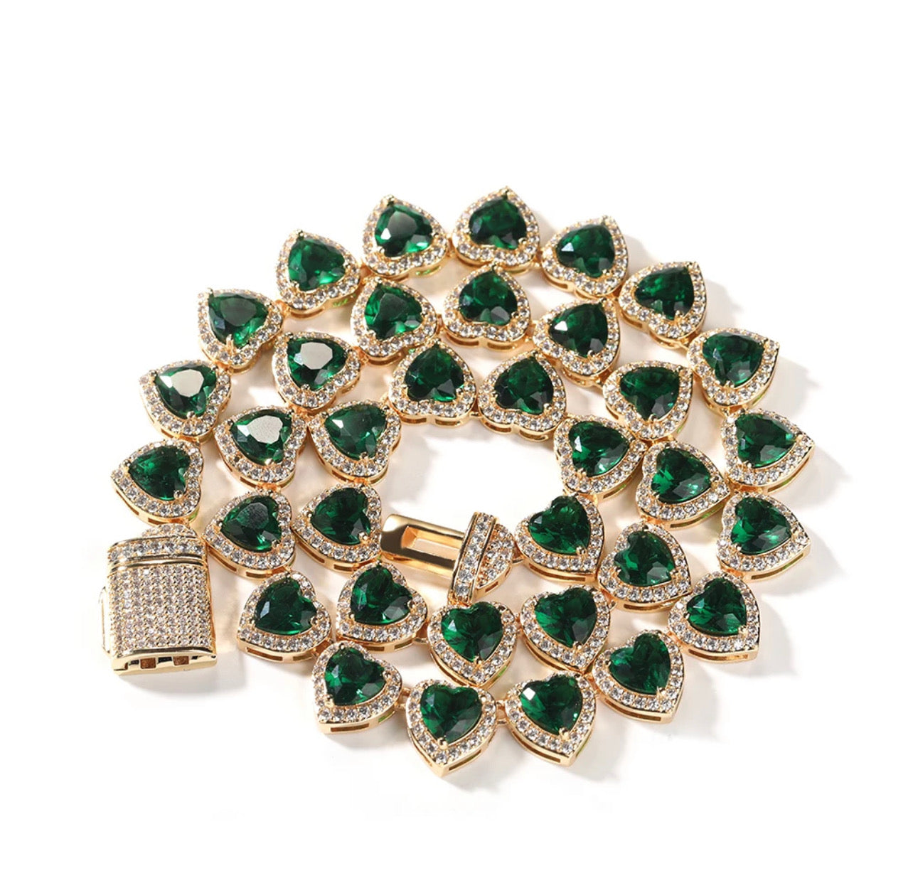 Icy Heart Stone Necklace