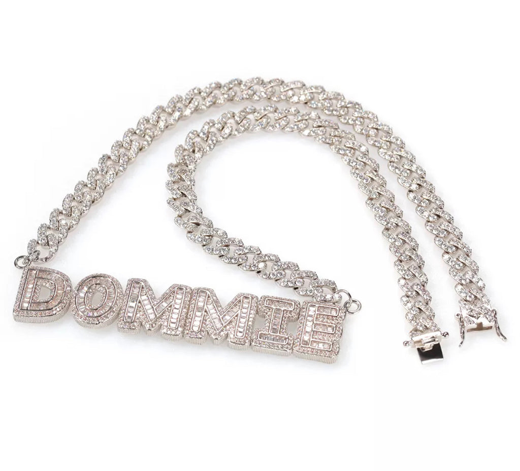 Bling Cuban Nameplate