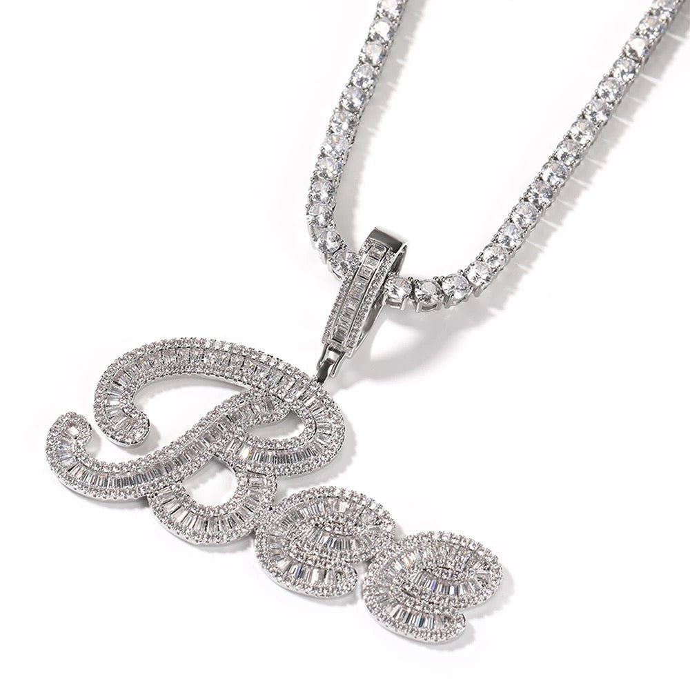 Boss B Name Pendant - Tennis