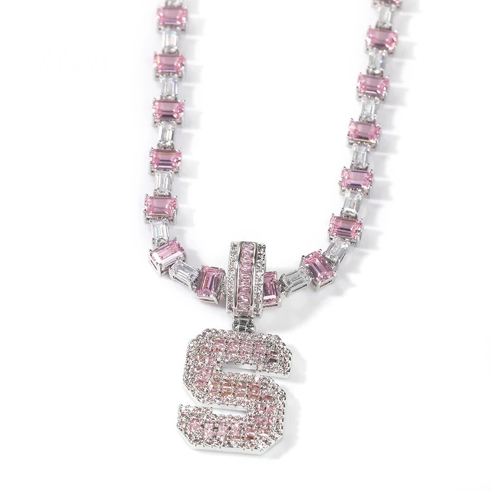 Pink Friday Initial Necklace