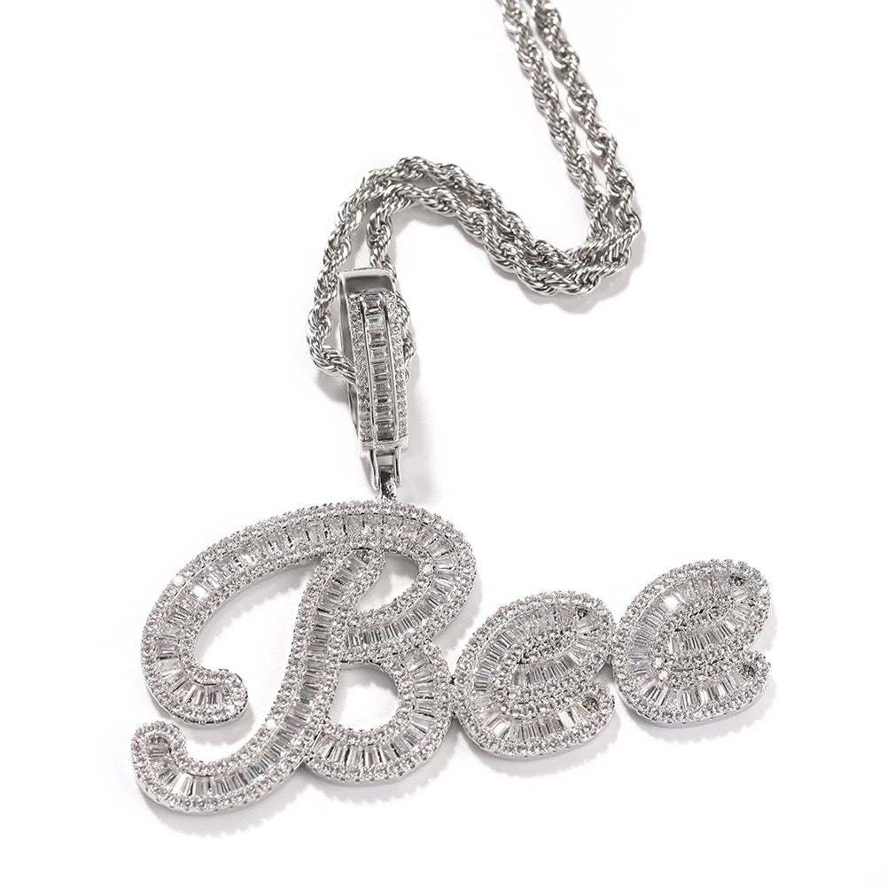 Boss B Name Pendant - Rope
