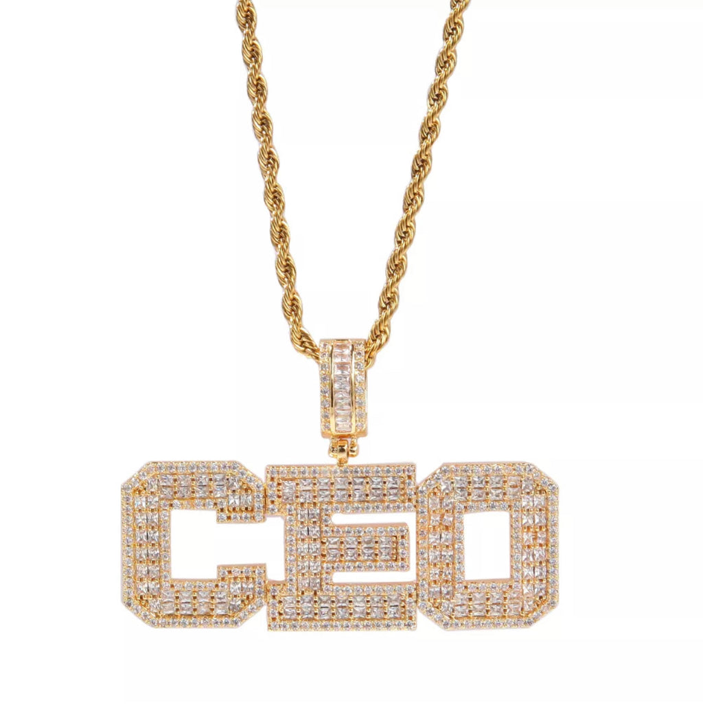 Glacier Boy Name Pendant - Rope