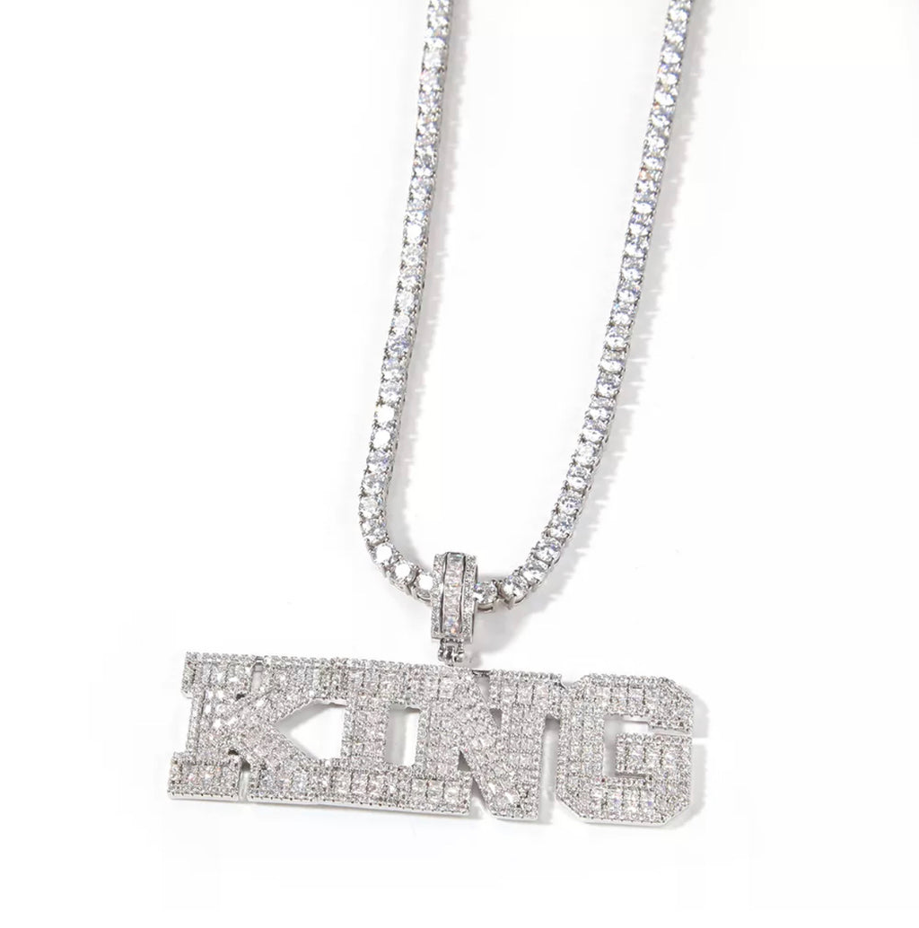 Glacier Boy Name Pendant - Rope