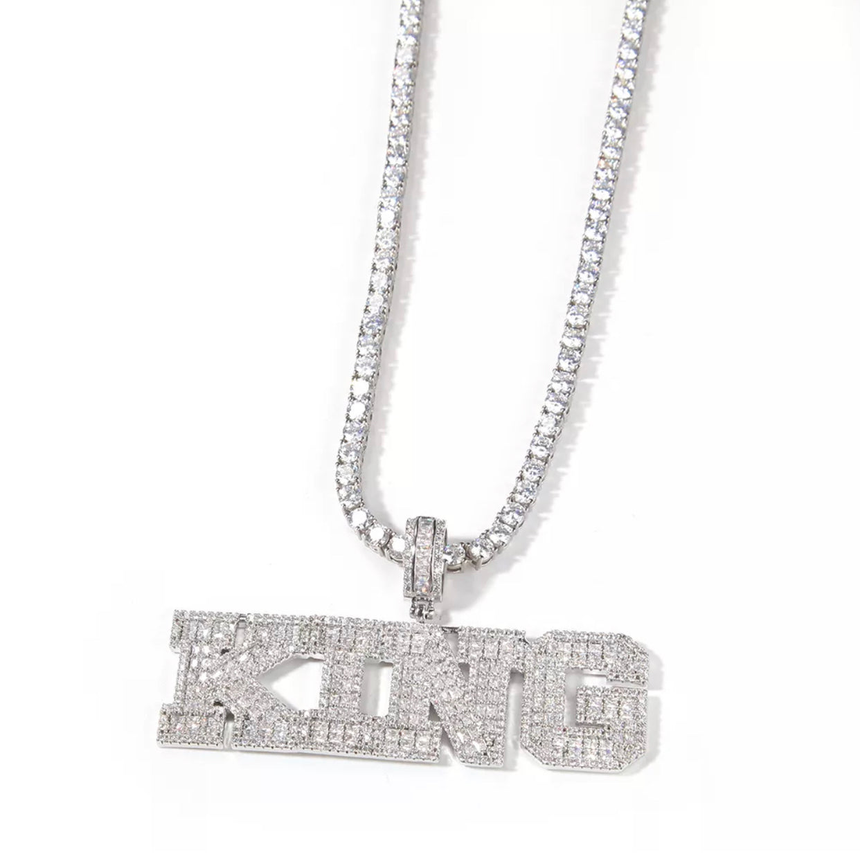 Glacier Boy Name Pendant - Rope