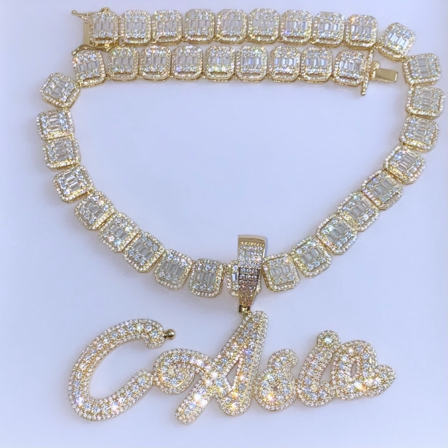 Icy Boss Lady Name Pendant