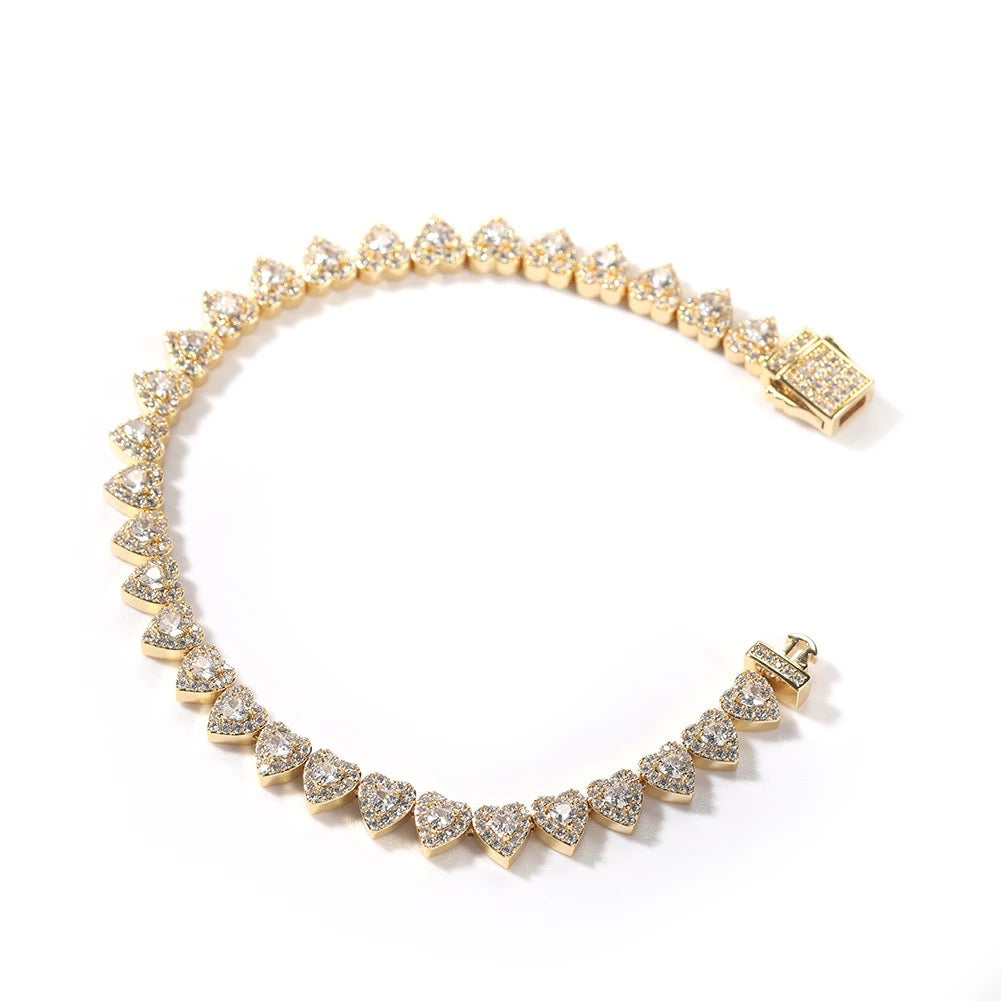 Heart Tennis bracelet