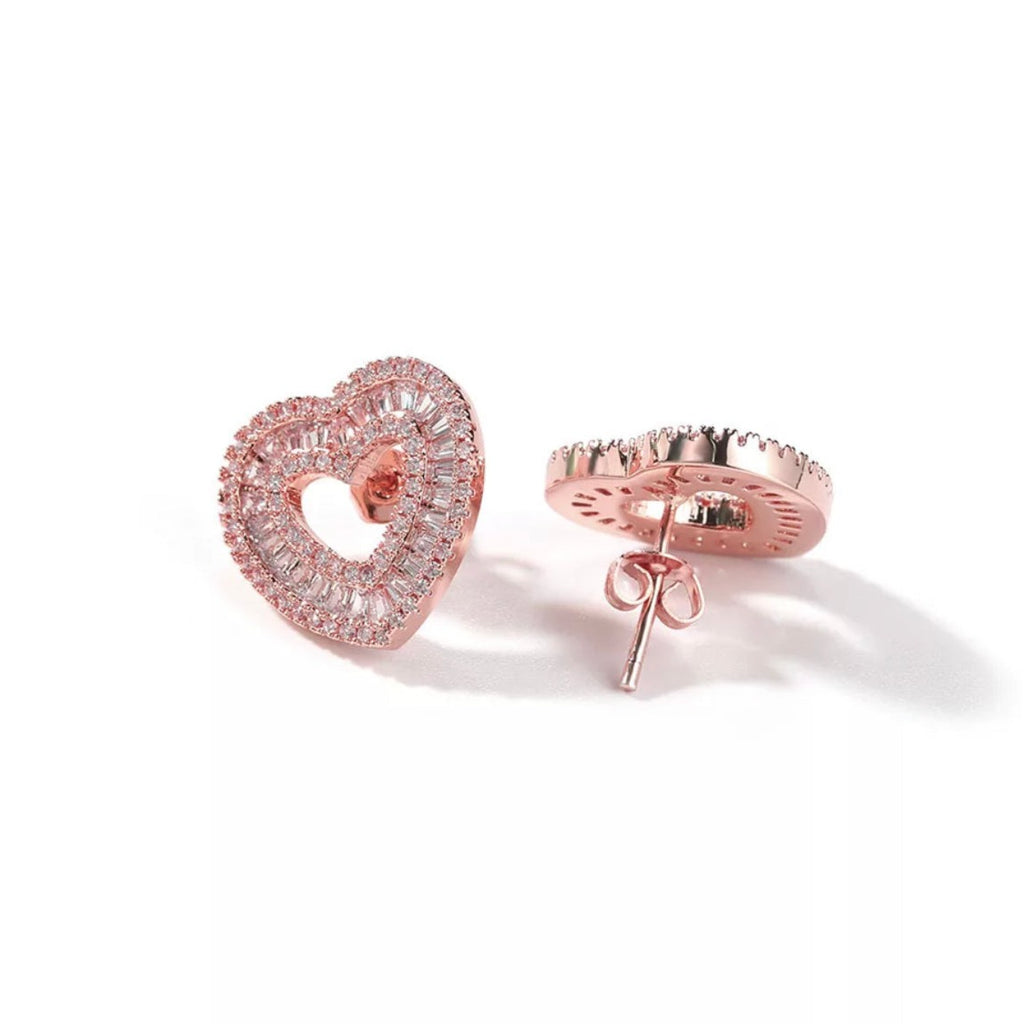 Icy Open Heart Earrings