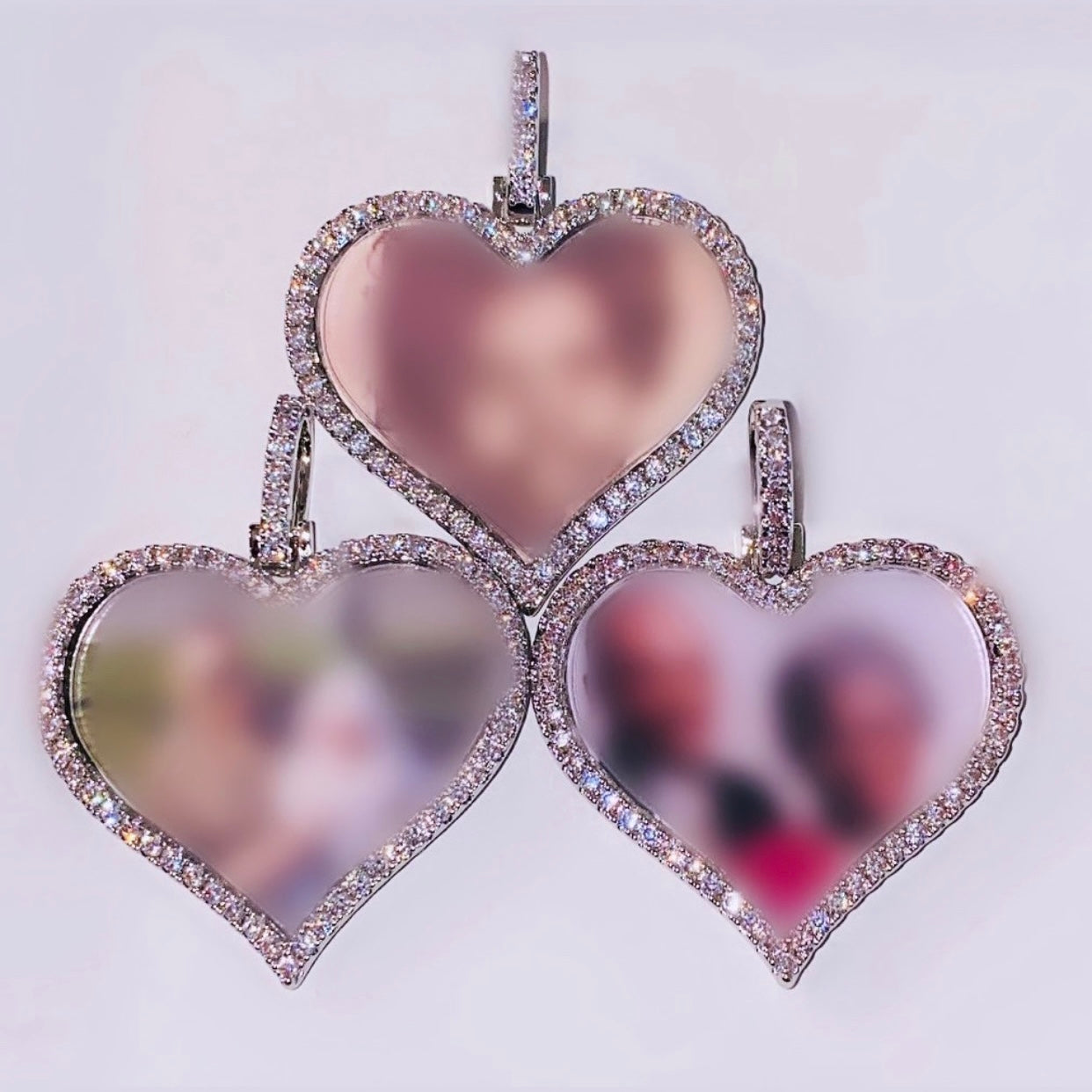 Custom Icy Heart Pendant