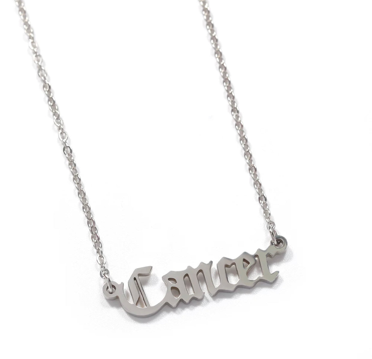 Old English Zodiac Necklace